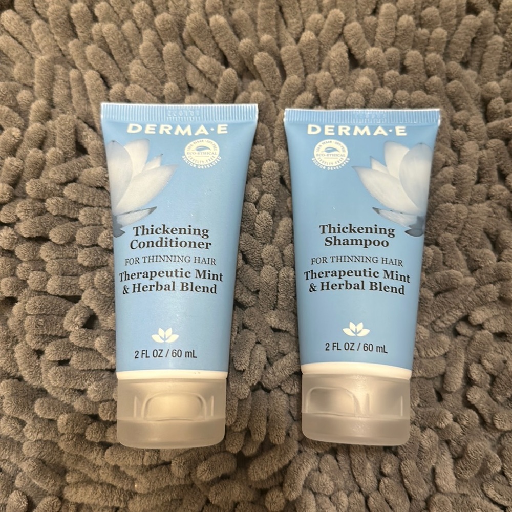 Derma-E Thickening Shampoo & Conditioner set travel size